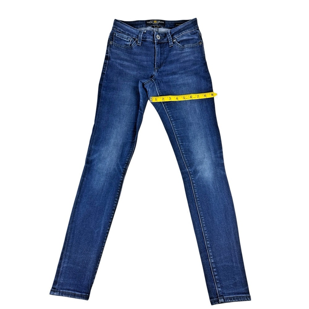Lucy Brand Sasha Super Skinny Jeans - Dark‎ Wash, Mid-Rise Stretch Denim, 2/26 - Picture 9 of 16